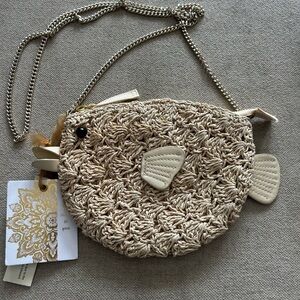 Viral TikTok Puffer Fish Crossbody Mini Raffia - Limited Edition TJ Maxx NWT